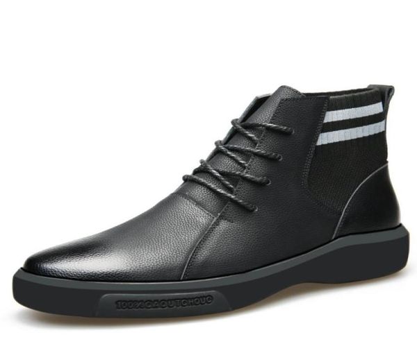 autumn and winter new style leather men039s high boots leather stitching fashion shoes1792970, Black
autumn and winter new style leather men039s high boots leather stitching fashion shoes1792970, Black