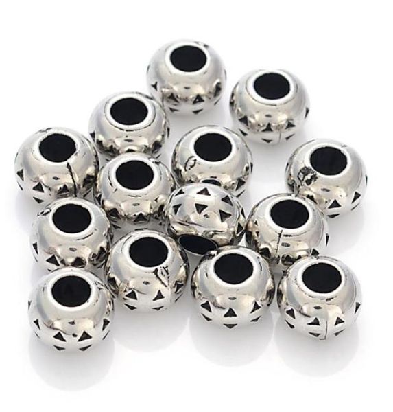 300 pcs 6x10mm acrylic antique silver plated ccb large hole beads for women diy charm bracelet bangle jewelry making accessories1830236, Black
300 pcs 6x10mm acrylic antique silver plated ccb large hole beads for women diy charm bracelet bangle jewelry making accessories1830236, Black