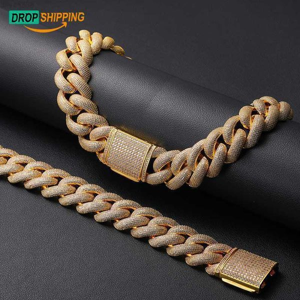 dropshipping luxury hip hop men gold plated brass cz diamond bling thick iced out miami cuban link chain necklace, Silver
dropshipping luxury hip hop men gold plated brass cz diamond bling thick iced out miami cuban link chain necklace, Silver