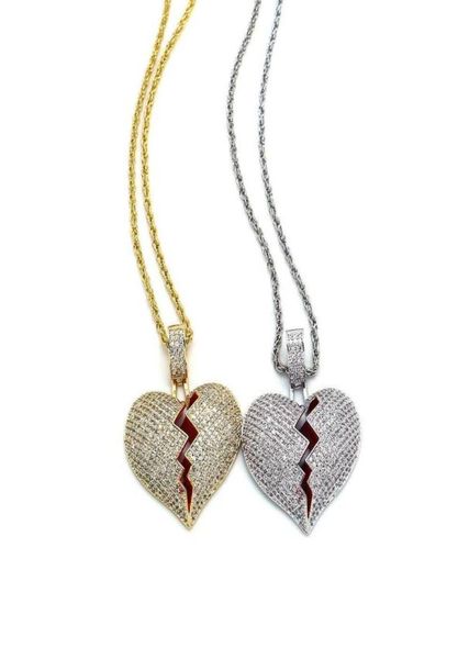 hip hop broken heart pendant necklace diamonds pendants golden silver chain jewelry sweater chain accessories 2018 new 7148991
hip hop broken heart pendant necklace diamonds pendants golden silver chain jewelry sweater chain accessories 2018 new 7148991