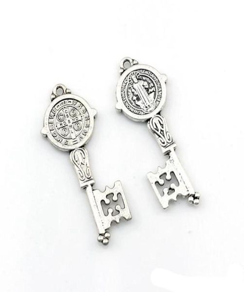 benedict medal cross key charm pendants for jewelry making bracelet necklace diy accessories 165x41mm antique silver 100pcs a5806525747, Bronze;silver
benedict medal cross key charm pendants for jewelry making bracelet necklace diy accessories 165x41mm antique silver 100pcs a5806525747, Bronze;silver
