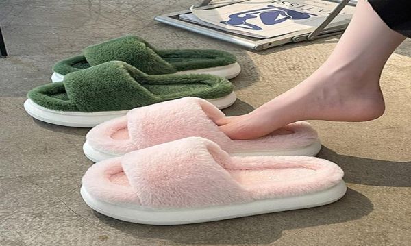 winter house fur slippers fuzzy warm plush flat shoes fluffy slippers open toe sandals nonslip shoes2659237, Black
winter house fur slippers fuzzy warm plush flat shoes fluffy slippers open toe sandals nonslip shoes2659237, Black