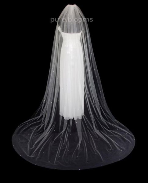 new sell 3m rhinestones cut edge cathedral white ivory wedding veil bridal veils with comb 1t3888051, Black
new sell 3m rhinestones cut edge cathedral white ivory wedding veil bridal veils with comb 1t3888051, Black