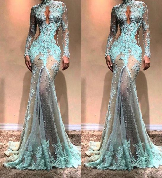 high neck luxury full lace pearls mermaid evening dresses dubai see through illusion high split formal prom cutaway side celebrity9042325, Black;red
high neck luxury full lace pearls mermaid evening dresses dubai see through illusion high split formal prom cutaway side celebrity9042325, Black;red