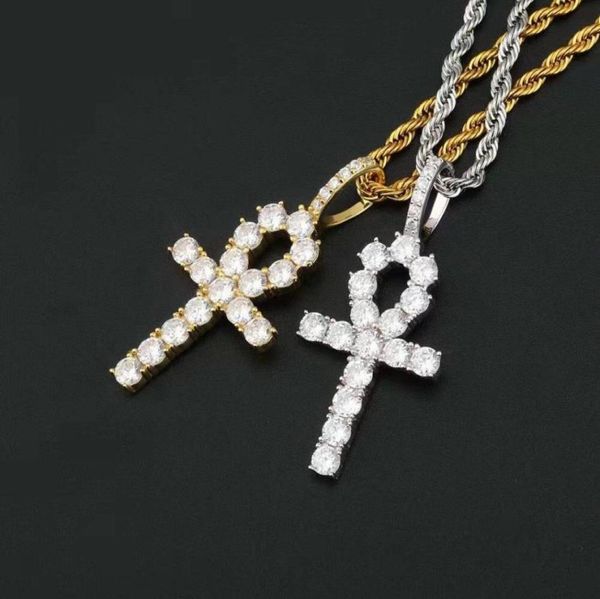 hip hop iced out ankh cross pendant necklaces 925 sterling silver luxury designer mens bling diamond christian pendants rapper cha7639482
hip hop iced out ankh cross pendant necklaces 925 sterling silver luxury designer mens bling diamond christian pendants rapper cha7639482
