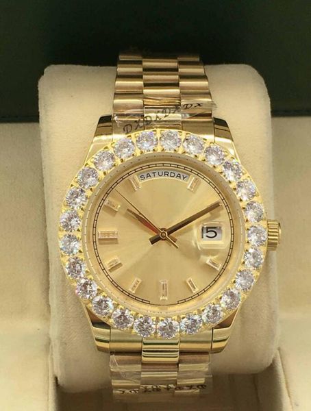 29 style 43mm men's mechanical watch mens big diamond watches mens stainless steel folding buckle sport business wristwatch montre de l, Slivery;brown
29 style 43mm men's mechanical watch mens big diamond watches mens stainless steel folding buckle sport business wristwatch montre de l, Slivery;brown