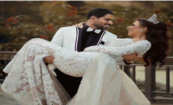 2021 arabic mermaid wedding dresses with detachable train plus size lace long sleeves dubai vintage wedding gowns robe de mariee923481335, White
2021 arabic mermaid wedding dresses with detachable train plus size lace long sleeves dubai vintage wedding gowns robe de mariee923481335, White