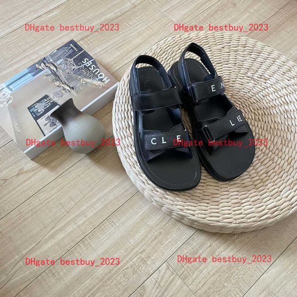2023 summer new letter sandals designer women's fashion versatile leather sole beach shoes simple, Black
2023 summer new letter sandals designer women's fashion versatile leather sole beach shoes simple, Black