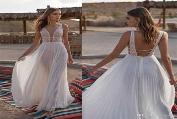 asaf dadush boho wedding dresses 2020 backless lace beach bridal gowns ruched chiffon floor length vestido de novia9641065, White
asaf dadush boho wedding dresses 2020 backless lace beach bridal gowns ruched chiffon floor length vestido de novia9641065, White