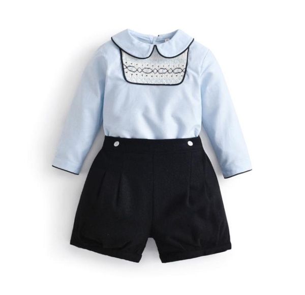 2pcs children boutique boys smocked clothes set baby spanish style clothing suit toddler hand made smocking blouses black shorts 22389467, White;black
2pcs children boutique boys smocked clothes set baby spanish style clothing suit toddler hand made smocking blouses black shorts 22389467, White;black
