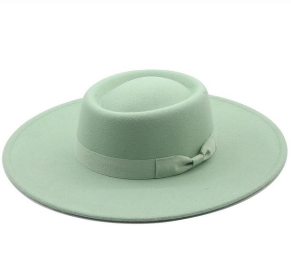 women flat 95 cm wide brim fake wool fedora hat lady wedding party vintage jazz british panama cap hats3837422, Blue;gray
women flat 95 cm wide brim fake wool fedora hat lady wedding party vintage jazz british panama cap hats3837422, Blue;gray