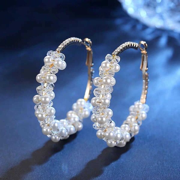 pendant necklaces charm lats 2022 new crystal pearl hoop earrings for women exaggerated big super flash rhinestone earring korean fashion je, Silver
pendant necklaces charm lats 2022 new crystal pearl hoop earrings for women exaggerated big super flash rhinestone earring korean fashion je, Silver