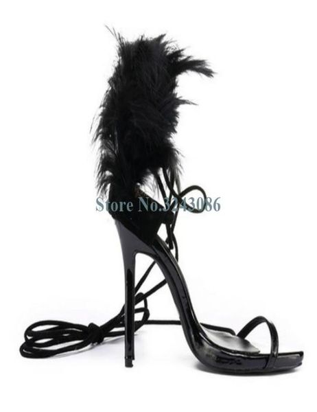dress shoes open toe single strap thin high heel sandals black feather show elegant banquet women leather ankle7945679
dress shoes open toe single strap thin high heel sandals black feather show elegant banquet women leather ankle7945679
