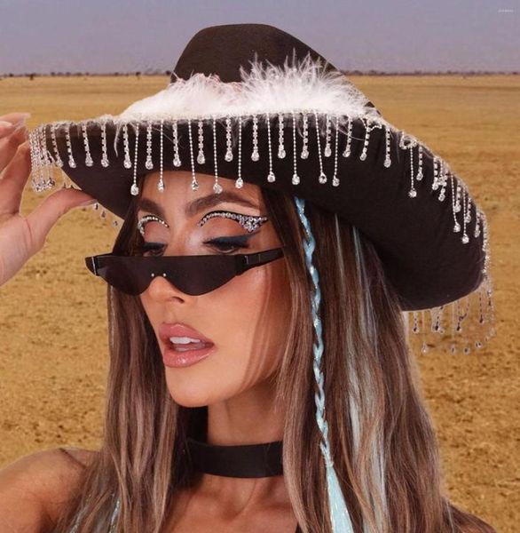 berets puloru wide brim rhinestone tasseled cowboy hats women western style large cap holiday street cowgirl for party7988994, Blue;gray
berets puloru wide brim rhinestone tasseled cowboy hats women western style large cap holiday street cowgirl for party7988994, Blue;gray
