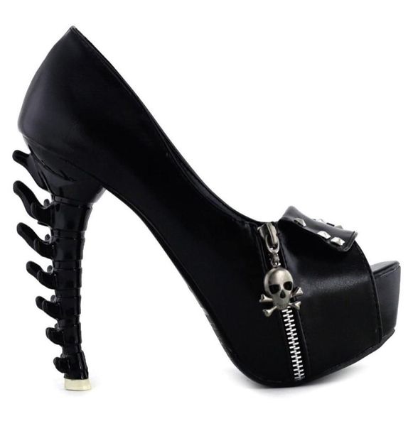 lf80624 punk black skull head zip peeptoe platform bone heels pumps y2007024574883
lf80624 punk black skull head zip peeptoe platform bone heels pumps y2007024574883