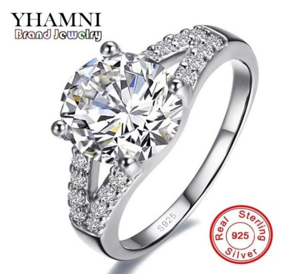 yhamni real solid silver wedding rings for women inlay sona 2 carat cz diamond engagement ring 925 sterling silver fine jewelry j27436303, Slivery;golden
yhamni real solid silver wedding rings for women inlay sona 2 carat cz diamond engagement ring 925 sterling silver fine jewelry j27436303, Slivery;golden