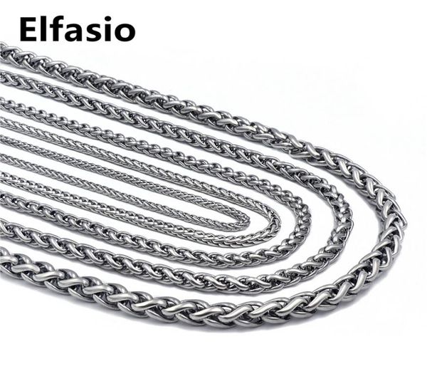 customized length 34568mm wide mens chain necklace wheat link silver tone stainless steel fashion jewelry 16quot36quot8526808
customized length 34568mm wide mens chain necklace wheat link silver tone stainless steel fashion jewelry 16quot36quot8526808