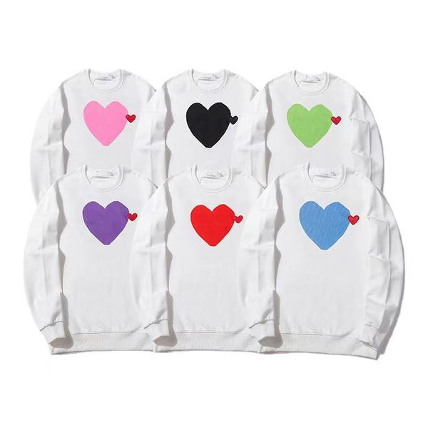 play designer men's hoodies fashion hearts badge hoodie trend cotton sweatshirts women's clothing labels, Black
play designer men's hoodies fashion hearts badge hoodie trend cotton sweatshirts women's clothing labels, Black