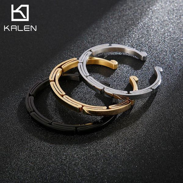 bangle kalen threecolor men's fashion trend stainless steel bracelet bangles gifts for friend, Black
bangle kalen threecolor men's fashion trend stainless steel bracelet bangles gifts for friend, Black