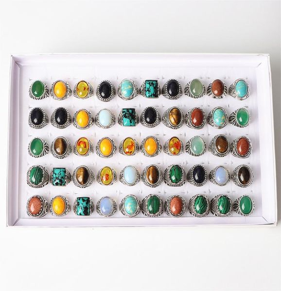men vintage multicolor natural stone antique silver rings mix agate malachite tigereye style for women fashion jewelry party5267909, Golden;silver
men vintage multicolor natural stone antique silver rings mix agate malachite tigereye style for women fashion jewelry party5267909, Golden;silver