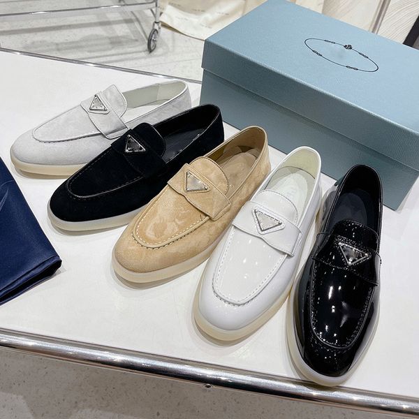 suede loafers shoes apricot genuine leather women casual slip on flats luxury designers flat dress shoe slip-on triangle logo embellished fl, Black
suede loafers shoes apricot genuine leather women casual slip on flats luxury designers flat dress shoe slip-on triangle logo embellished fl, Black