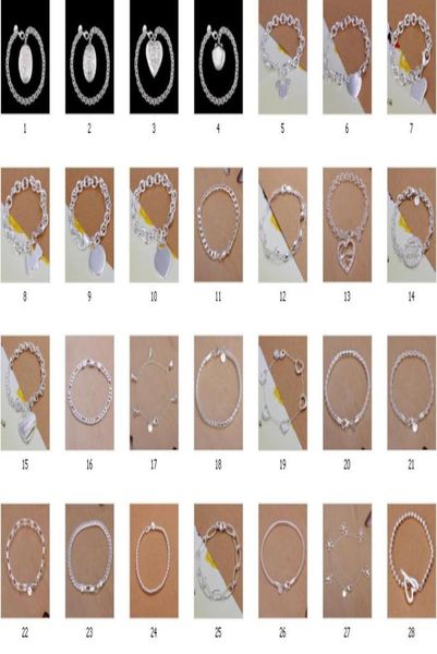 50pcslot mix 50 style plated 925 sterling silver plated fashion bracelets women girl jewelry2281828, Black
50pcslot mix 50 style plated 925 sterling silver plated fashion bracelets women girl jewelry2281828, Black