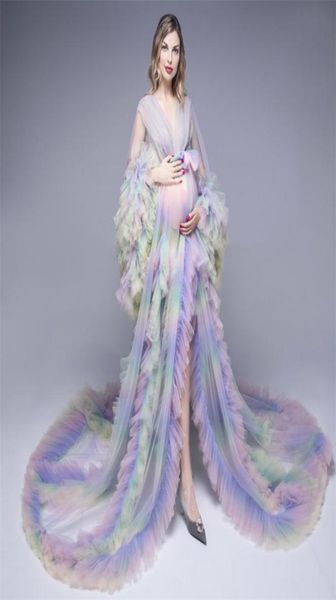 real image rainbow pregnant women robe pography sleepwear custom made soft aline puffy tulle dress maternity poshoot bathro8363694, White
real image rainbow pregnant women robe pography sleepwear custom made soft aline puffy tulle dress maternity poshoot bathro8363694, White