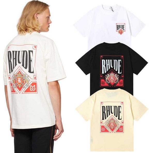 porcelain rhude monaco pattern print ins small american high street fashion brand loose short sleeve women t-shirt men, White;black
porcelain rhude monaco pattern print ins small american high street fashion brand loose short sleeve women t-shirt men, White;black