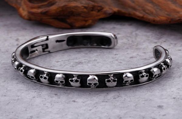 vintage 316l stainless steel boys mens bracelet cuff bangle skull end cuff jewelry skeleton bracelet4502572, Black
vintage 316l stainless steel boys mens bracelet cuff bangle skull end cuff jewelry skeleton bracelet4502572, Black