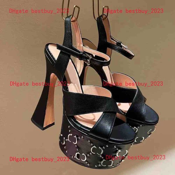 2023 new spring waterproof platform high heels catwalk strappy sandals ultra-high heels fashion high-end sandals, Black
2023 new spring waterproof platform high heels catwalk strappy sandals ultra-high heels fashion high-end sandals, Black