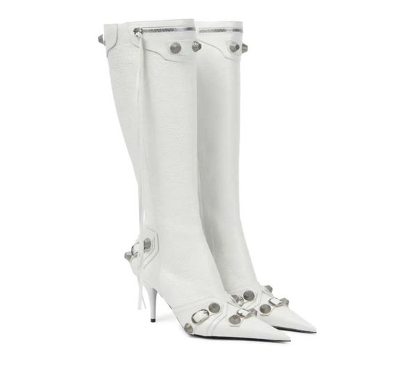 boots cagole stud buckle embellished texturedleather knee boots side zip shoes pointed toe stiletto heel tall boot run way luxury9364998, Black
boots cagole stud buckle embellished texturedleather knee boots side zip shoes pointed toe stiletto heel tall boot run way luxury9364998, Black