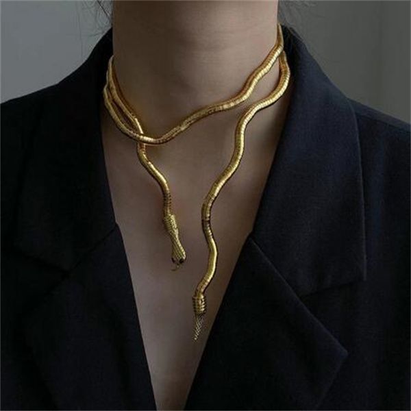 trendy jewelry snake necklace selling personality design soft metal necklace for women gift gc2153, Golden;silver
trendy jewelry snake necklace selling personality design soft metal necklace for women gift gc2153, Golden;silver