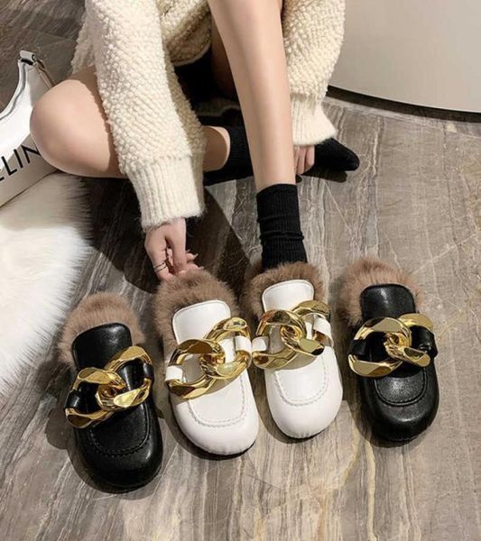 big metal chain fur cork slippers women warm plush winter shoes woman fur mules thicken soled closed toe shearling slides 2021 x097476775, Black
big metal chain fur cork slippers women warm plush winter shoes woman fur mules thicken soled closed toe shearling slides 2021 x097476775, Black