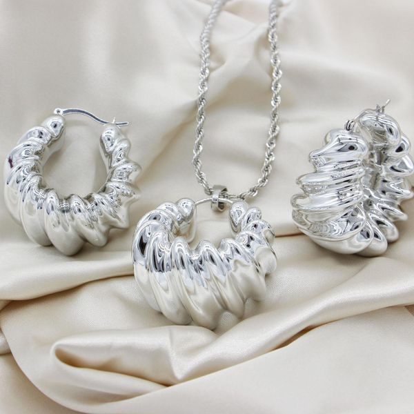 necklace adixyn silver color jewelry sets hollow luxurious round necklace earring pendant for women/girls birthday party gift n080715
necklace adixyn silver color jewelry sets hollow luxurious round necklace earring pendant for women/girls birthday party gift n080715