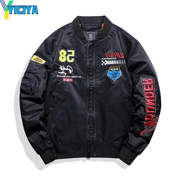 yiciya tehezad autumn bomber jacket men pilot air force loose vintage embroidery baseball waterproof windbreaker for 211110, Black;brown
yiciya tehezad autumn bomber jacket men pilot air force loose vintage embroidery baseball waterproof windbreaker for 211110, Black;brown