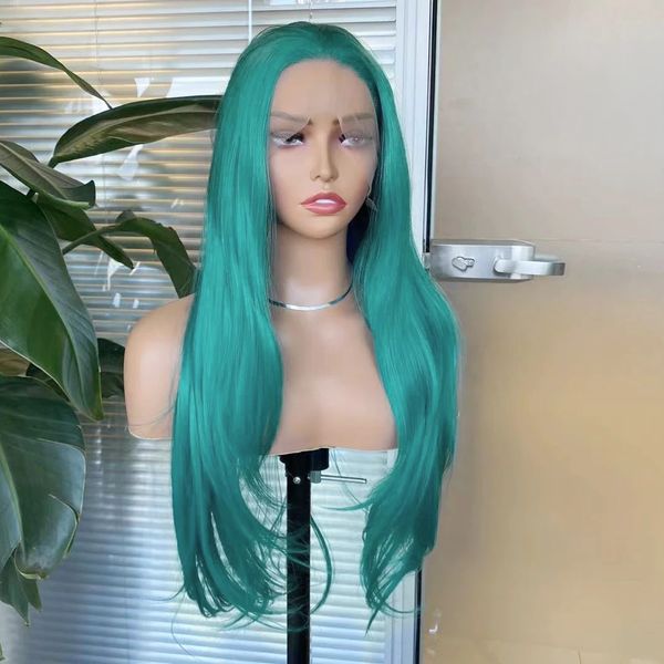 green wigs long natural wave synthetic lace front wigs for women light purple layered synthetic hair wig daily cosplay, Black
green wigs long natural wave synthetic lace front wigs for women light purple layered synthetic hair wig daily cosplay, Black