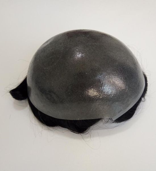 new hand made prothesis remy human hair mens toupee with thin skin base at factory 4469098, Black
new hand made prothesis remy human hair mens toupee with thin skin base at factory 4469098, Black