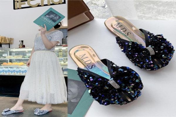 sequins women slippers 2022 new summer girls sweet butterflyknot flat slippers female bling leisure holiday sandals flipflops6761370, Black
sequins women slippers 2022 new summer girls sweet butterflyknot flat slippers female bling leisure holiday sandals flipflops6761370, Black