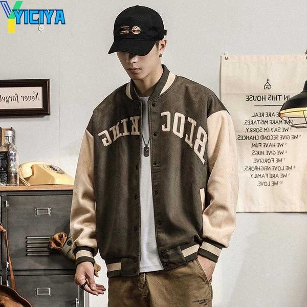 yiciya men's jackets retro letter embroidery baseball uniform cotton bomber jacket men winter loose all-match casual thickened, Black;brown
yiciya men's jackets retro letter embroidery baseball uniform cotton bomber jacket men winter loose all-match casual thickened, Black;brown