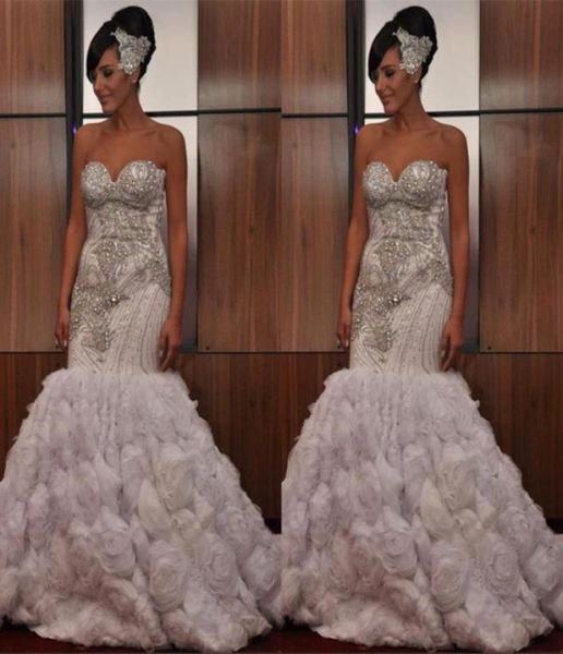 2021 stunning strapless sleeveless crystal beading wedding dresses mermaid ruffles zipper back vintage african bridal gowns7560450, White
2021 stunning strapless sleeveless crystal beading wedding dresses mermaid ruffles zipper back vintage african bridal gowns7560450, White