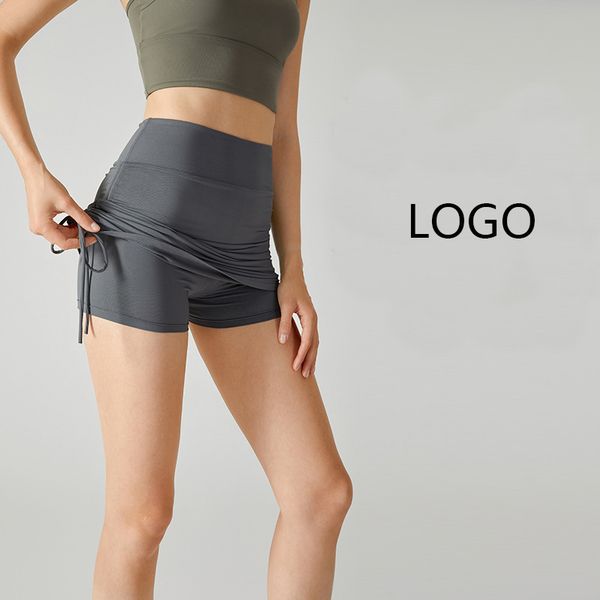 women's wear lu lace-up sports half skirt women's fake two elastic fitness culottes high waist hip yoga skirt
women's wear lu lace-up sports half skirt women's fake two elastic fitness culottes high waist hip yoga skirt