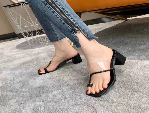 white black orange 5cm heels chunky clear g leather sandals mules slides fashion summer7339479
white black orange 5cm heels chunky clear g leather sandals mules slides fashion summer7339479