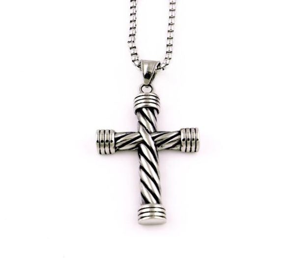 european american new style cross pendant retro necklace fashionable men and women religious stainless steel ed stripe cross 7888343, Silver
european american new style cross pendant retro necklace fashionable men and women religious stainless steel ed stripe cross 7888343, Silver