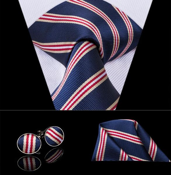 hitie new arriving blue red stripe mens tie new brand silk jacquard woven tie hanky cufflinks set for wedding party n30243596195, Black;blue
hitie new arriving blue red stripe mens tie new brand silk jacquard woven tie hanky cufflinks set for wedding party n30243596195, Black;blue