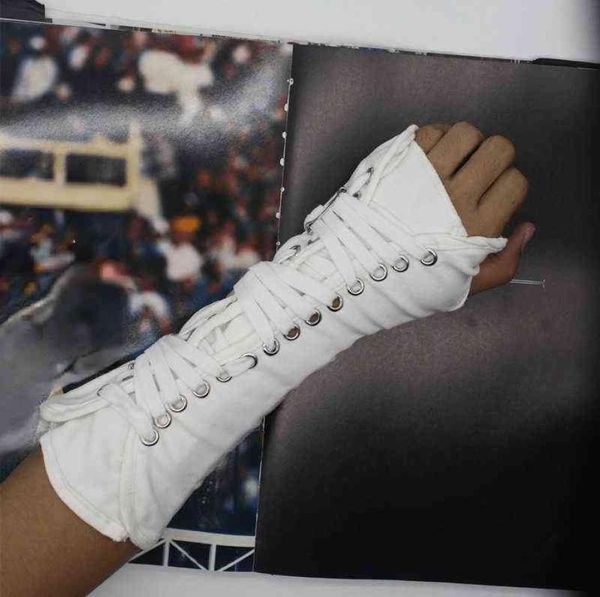 black and white texture punk cotton adjustable arm guard gloves show party h08181324558, Blue;gray
black and white texture punk cotton adjustable arm guard gloves show party h08181324558, Blue;gray