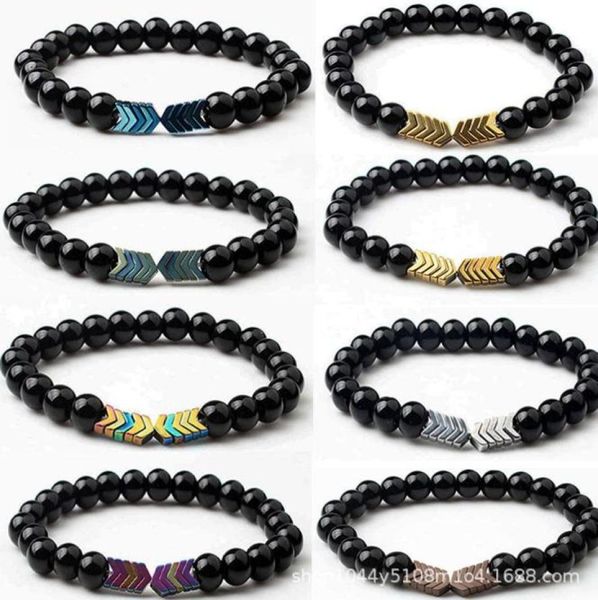 black stone bracelets essential oil diffuser healing balance yoga magnet arrow charm bracelet9642658, Golden;silver
black stone bracelets essential oil diffuser healing balance yoga magnet arrow charm bracelet9642658, Golden;silver