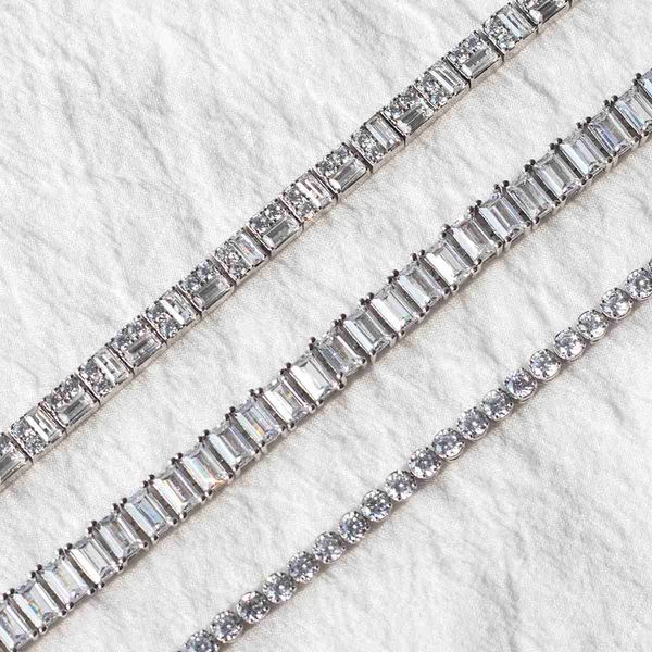 jewelry brass 3mm tennis chain bracelet 5a cubic zircon iced diamond tennis bracelet, Silver
jewelry brass 3mm tennis chain bracelet 5a cubic zircon iced diamond tennis bracelet, Silver