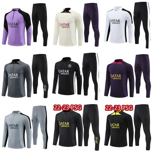 survetement chandal psgs mbappe tuta tracksuits training suit soccer sets ensemble jacket vest 2223 2324 mens kids kit jogging child footbal, Black;yellow
survetement chandal psgs mbappe tuta tracksuits training suit soccer sets ensemble jacket vest 2223 2324 mens kids kit jogging child footbal, Black;yellow