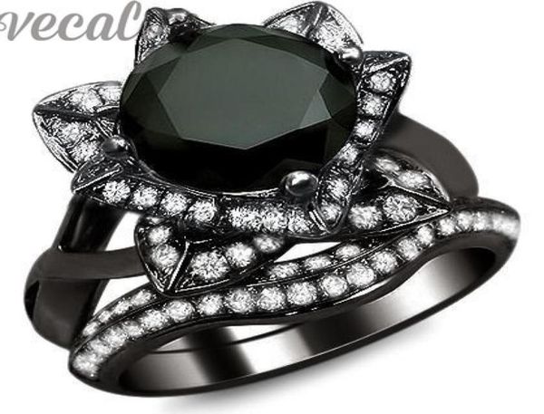 vecalon fashion new wedding band ring set for women 3ct black cz diamond 10kt black gold filled female party finger ring49470015155536, Slivery;golden
vecalon fashion new wedding band ring set for women 3ct black cz diamond 10kt black gold filled female party finger ring49470015155536, Slivery;golden