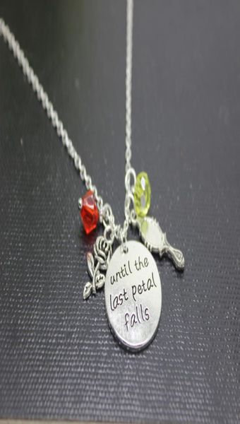 12pcslot beauty and beast necklacequotuntil the last petal fallsquothand stamped letter pendant with rosemirror with crystal3787505, Silver
12pcslot beauty and beast necklacequotuntil the last petal fallsquothand stamped letter pendant with rosemirror with crystal3787505, Silver
